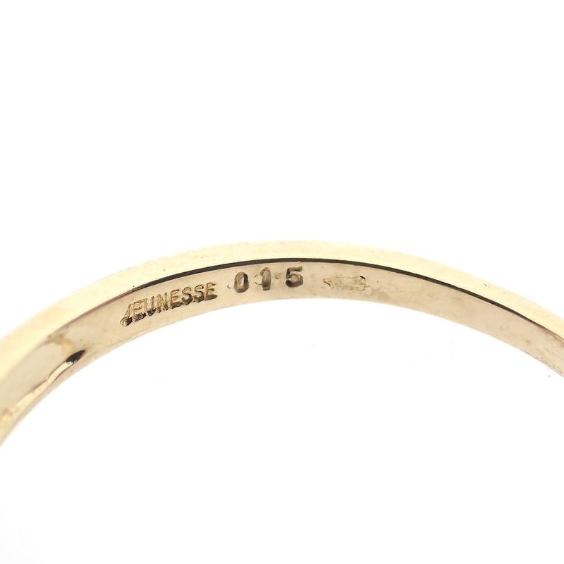 Image 6 of Subtle gold ring with 0.015 ct diamond.