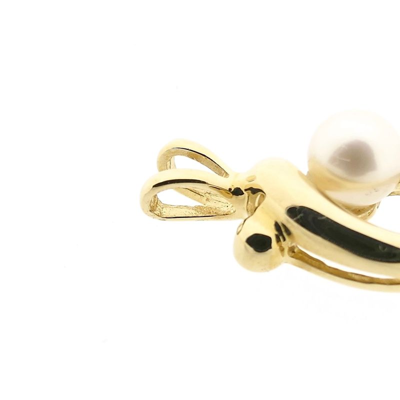 Afbeelding 8 van Gouden hanger met een cultivéparel