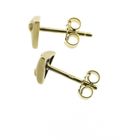 Image 6 of Gold stud earrings with zirconia