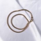 Image 2 of Gold snake link necklace