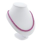 Image 3 of 9 carat ruby ​​bead necklace | 45 cm
