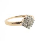 Image 8 of Gold entourage ring with diamonds | 0.25 ct.