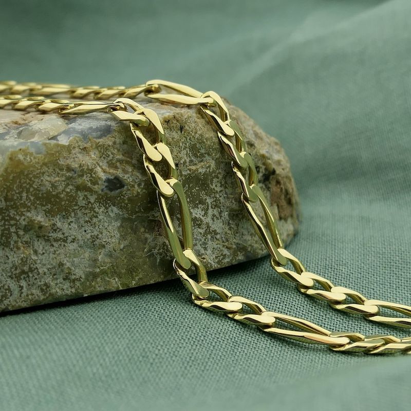 Image 2 of Golden Figaro link chain