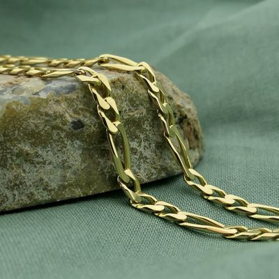 Golden Figaro link chain Image 2 of Golden Figaro link chain