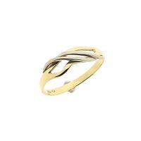 Two-tone gold fantasy ring