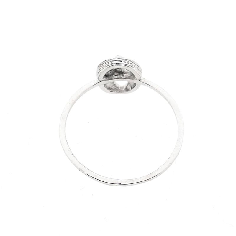 Image 6 of White Gold Ring with Diamond; 0.005 ct.