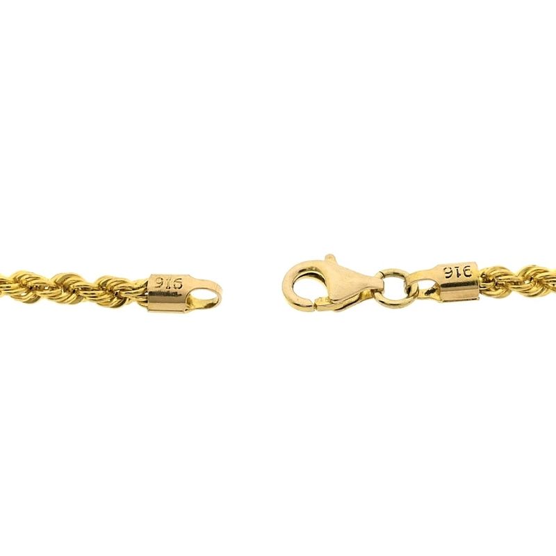 Image 4 of 22 carat gold twisted link chain | 61.5 cm