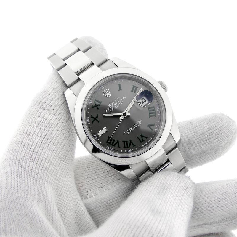 Image 5 of Rolex Datejust 41mm 'Wimbledon' 126300; Automatic men's watch