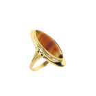 Image 1 of Vintage gold ring with carnelian bandagate