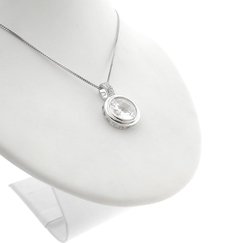 Image 7 of Silver pendant with zirconia | Zinzi