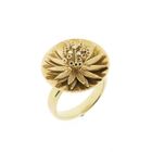 Afbeelding 1 van Gouden statementring met diamanten; 0,03 ct.