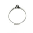 Image 4 of White gold solitaire ring with 0.02 ct diamond.