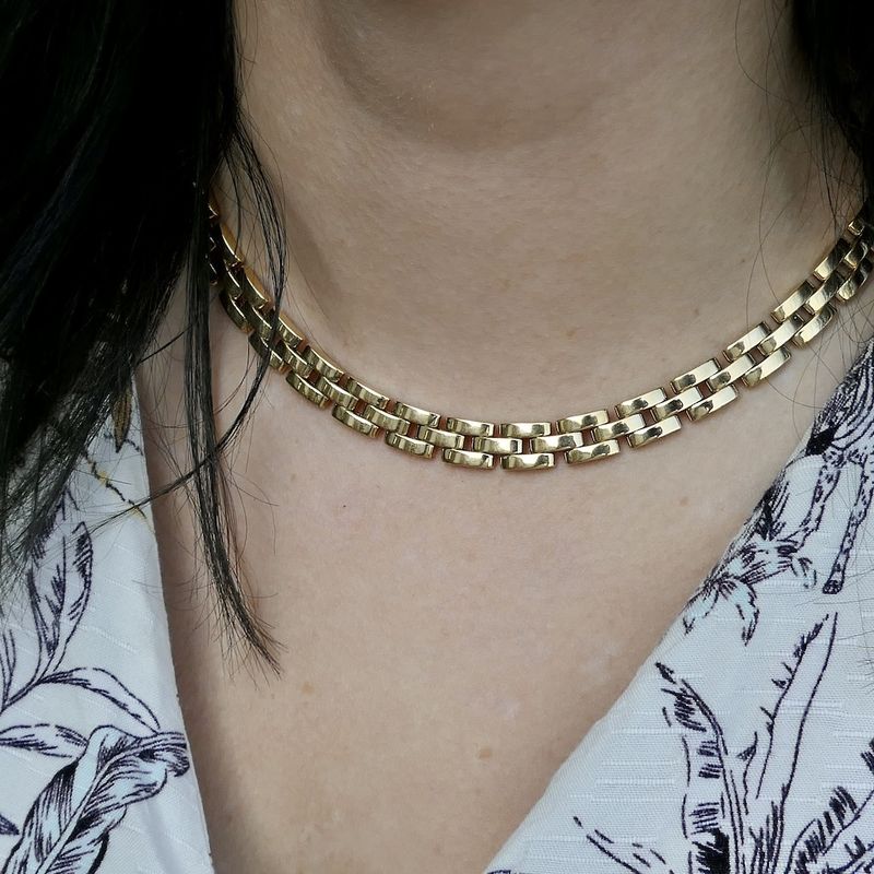 Image 13 of Cartier gold Bismarck link necklace