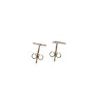 Image 5 of Gold stud earrings with titanium