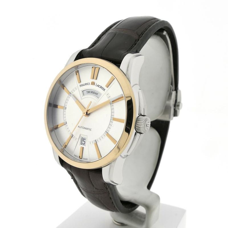 Image 2 of Maurice Lacroix Pontos 'Day-Date' PT6158; Automatic 18k gold/steel men's watch