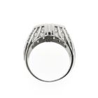 Image 4 of Silver men's ring with a dollar sign and zirconia