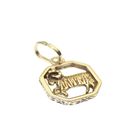 Image 3 of Gold zodiac sign pendant; Aries