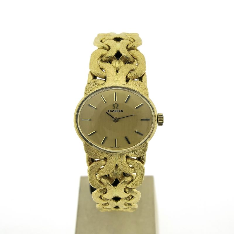 Image 5 of Omega Geneva Bracelet Watch; 18k Gold Women's Watch