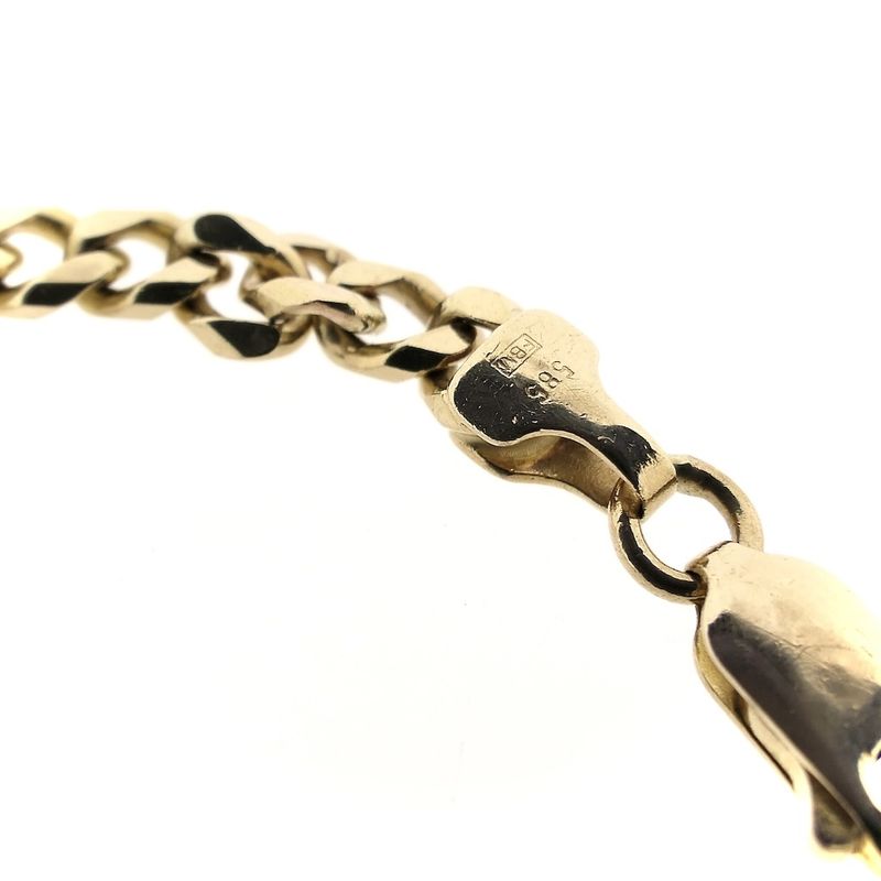 Image 8 of Gold gourmet link bracelet | 20 cm