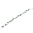 Image 44 of Exclusive white gold bracelet with emerald and diamond; 7.40 ct. + IGI Certificate