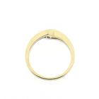 Image 5 of Two-tone gold solitaire ring with 0.12 ct. diamond | Diamonde