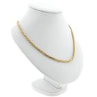 Image 4 of Golden Square Byzantine Link Necklace