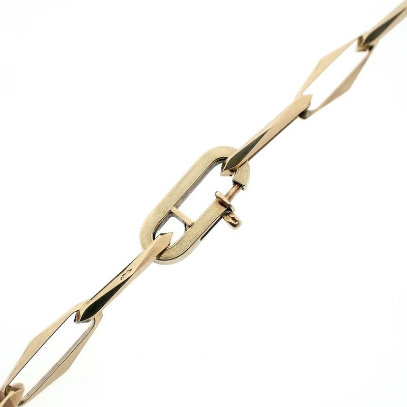 Image 7 of Gold closed forever link bracelet | 19.5 cm