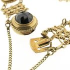 Image 4 of Antique gold boat bracelet with garnet