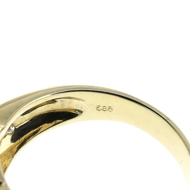 Image 5 of Gold ring with topaz and diamond