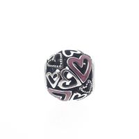 Pandora Moment charm; Silver; Pink Hearts