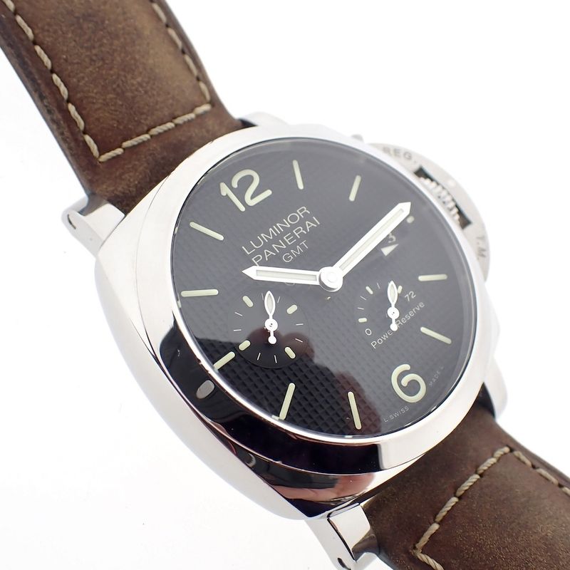 Image 9 of Panerai Luminor 1950 Power Reserve 3 Day GMT; Automatic men's watch