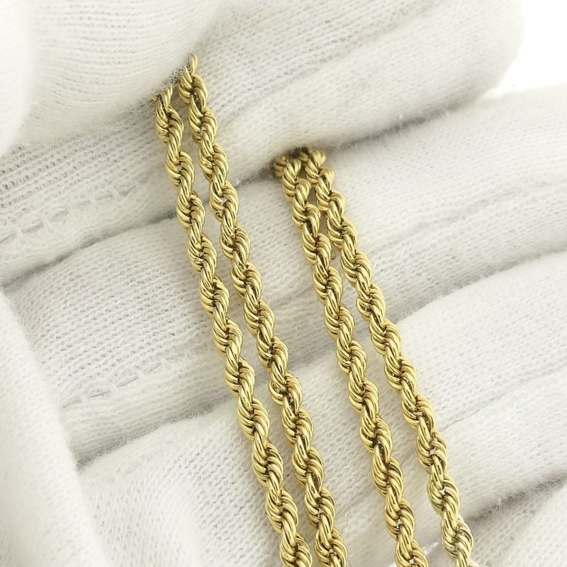 Image 2 of Gold twisted necklace | 43 cm
