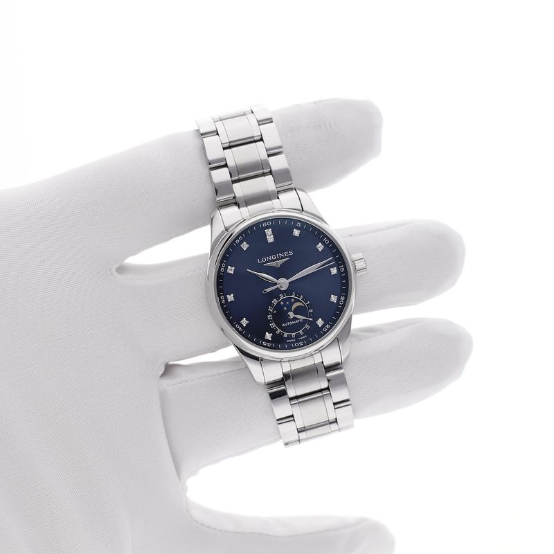 Image 17 of Longines Master Collection 'Moonphase' L2.409.4.97; Automatic ladies watch