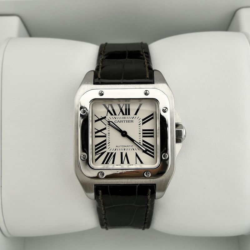Image 18 of Cartier Santos 100 'Medium' Automatic 2878; Unisex watch