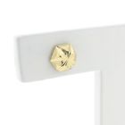 Image 4 of Gold faceted stud earrings