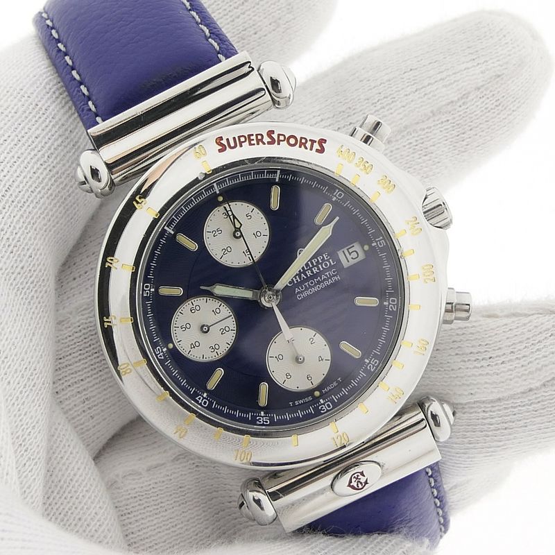 Image 9 of Philippe Charriol Super Sports Automatic 60.96; Chronograph men's watch