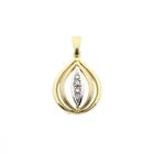 Image 1 of Golden fantasy pendant with diamond 0.03 ct.