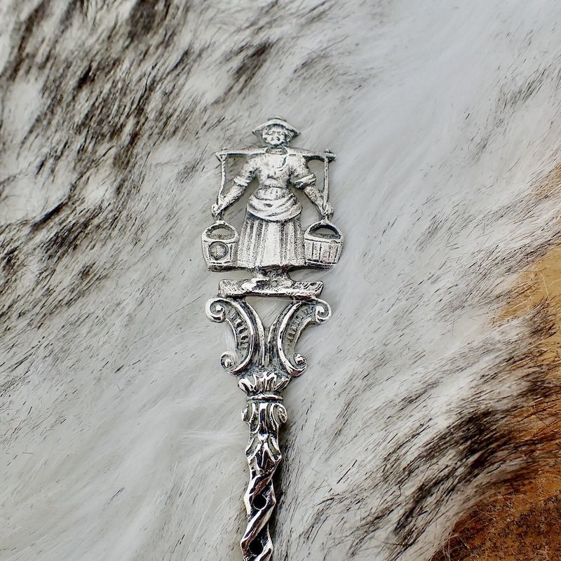Image 4 of Silver cake server; Old Dutch | Vintage