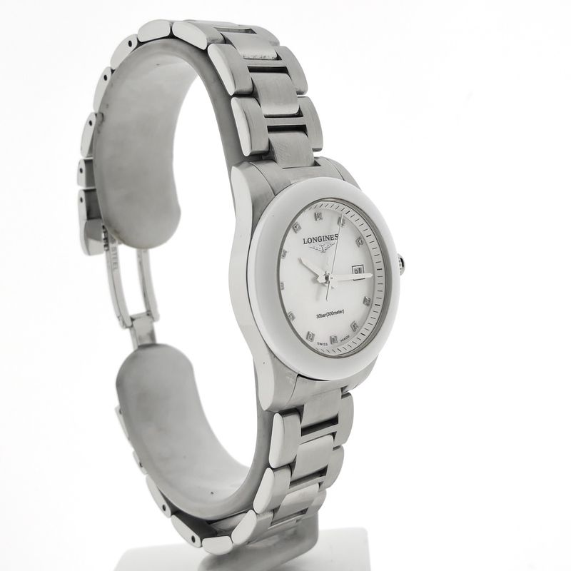 Image 3 of Longines Conquest Mother of Pearl & Diamonds L3.257.4.87.6; Ladies watch