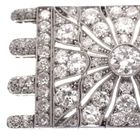 Image 8 of Unique 18 kt white gold brooch set with diamonds of approx. 4.70 ct.