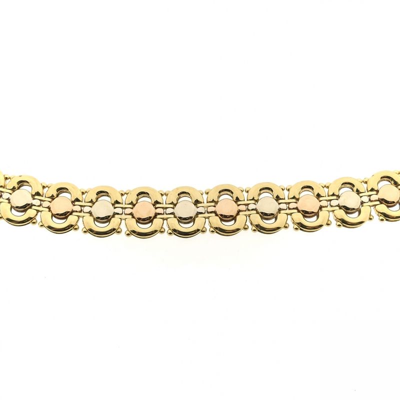 Image 4 of Tricolor gold fantasy link necklace