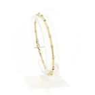 Image 1 of Two-tone gold bar link bracelet | 19 cm