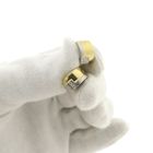 Image 10 of Two-tone gold hoop earrings with diamonds; Ø 13.3 mm