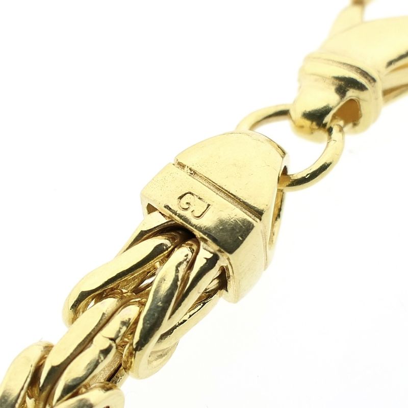 Image 10 of Gold square king chain | 70 cm