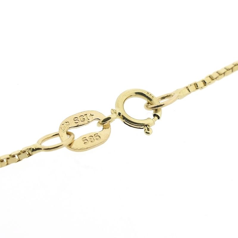 Image 4 of Golden Venetian link chain | 50 cm