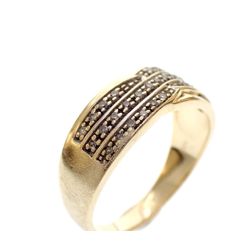 Image 4 of Gold ring | 0.16 ct. pavé-set diamonds