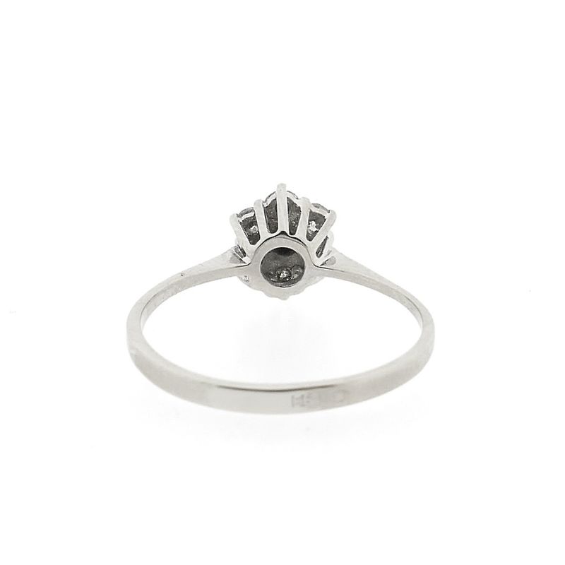 Image 4 of White gold entourage ring with diamond | 0.35 ct.