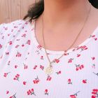 Image 4 of Gold pendant; Faith, hope, and love