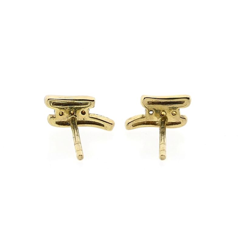 Image 8 of Earrings with Zirconia; 8 Karat