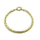 Image 1 of Gold foxtail link bracelet | 19 cm